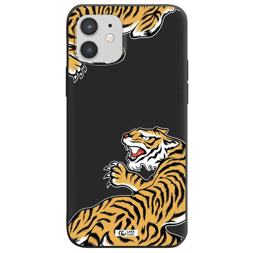 Chinese Tiger Apple iPhone 12 mini Silicone black Case