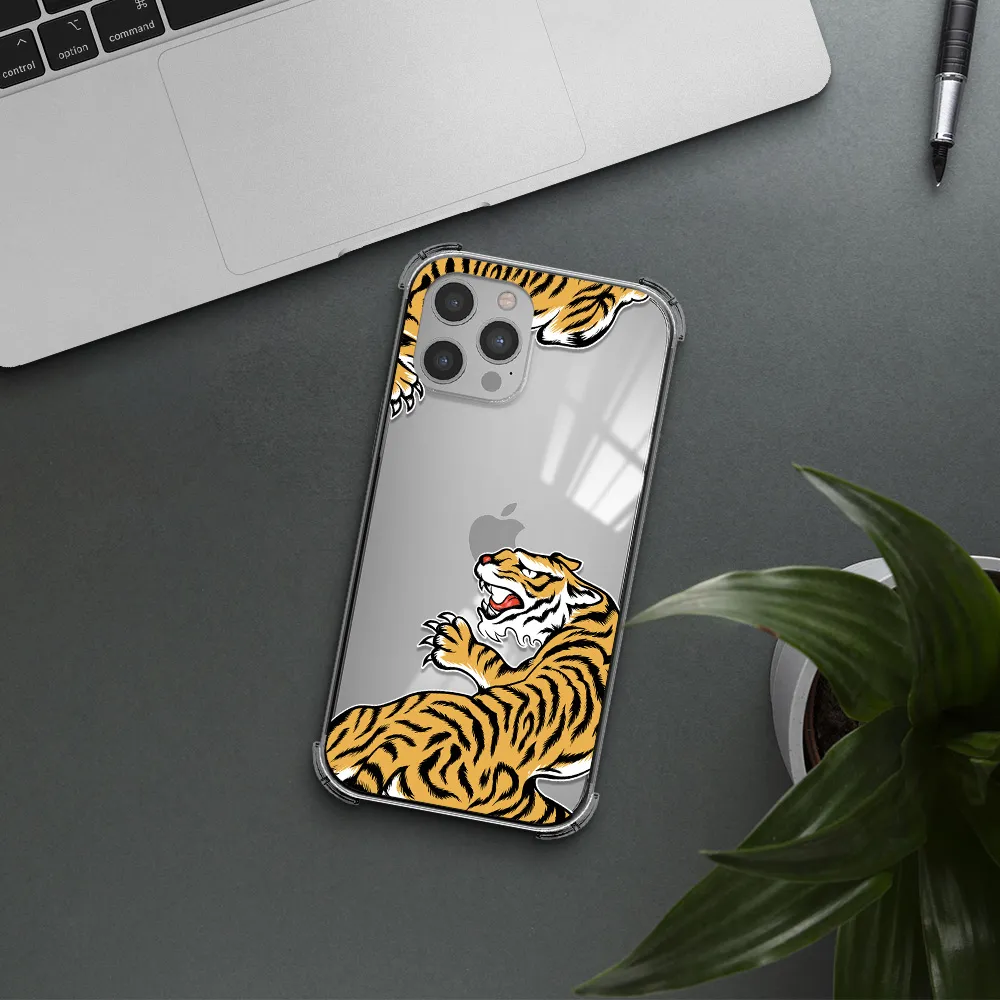 Chinese Tiger Apple iPhone 12 pro Clear PC Case