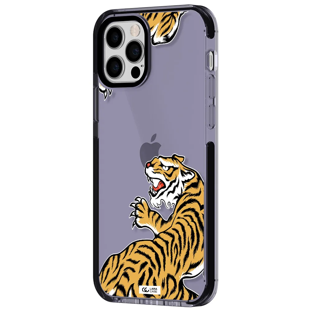 Chinese Tiger Apple iPhone 12 pro impact Lilac Case