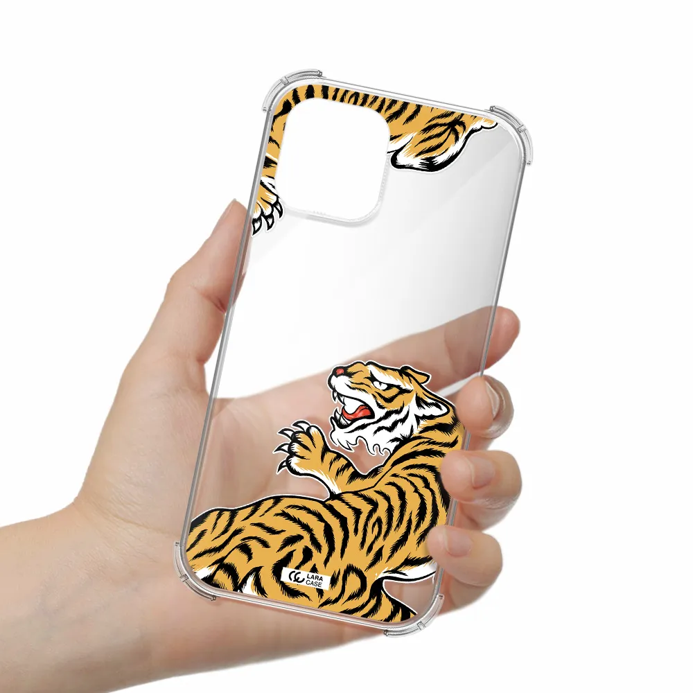 Chinese Tiger Apple iPhone 12 pro max Clear PC Case