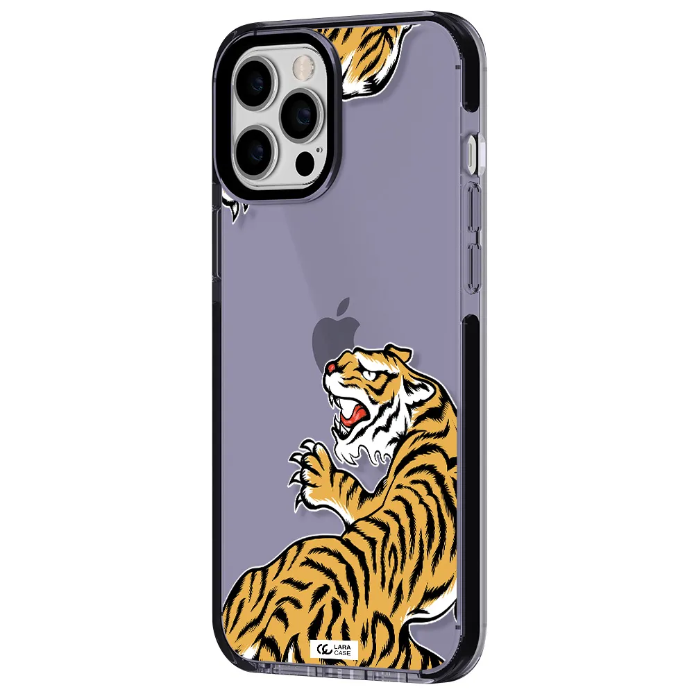 Chinese Tiger Apple iPhone 12 pro max impact Lilac Case