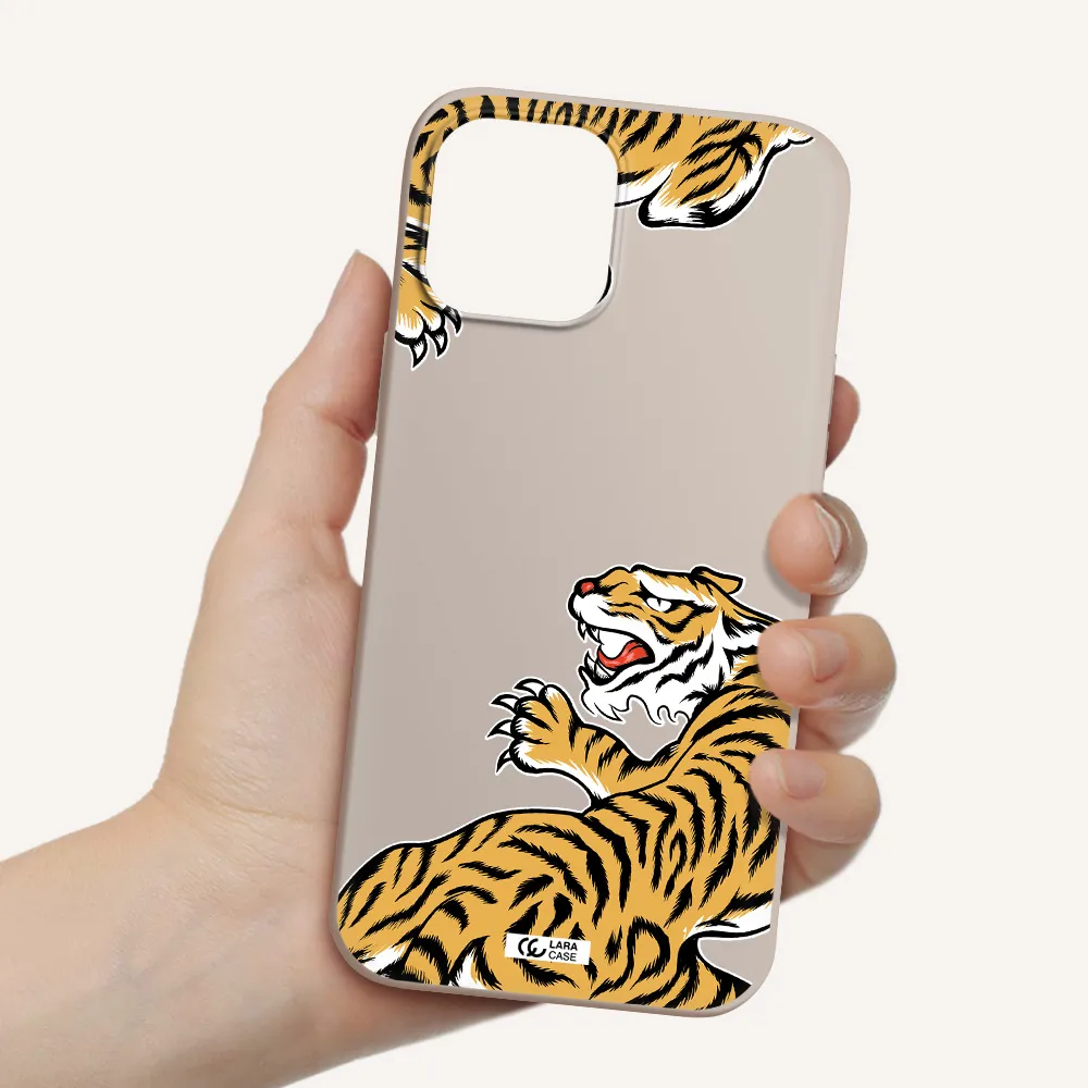 Chinese Tiger Apple iPhone 12 pro max Silicone Stone Case
