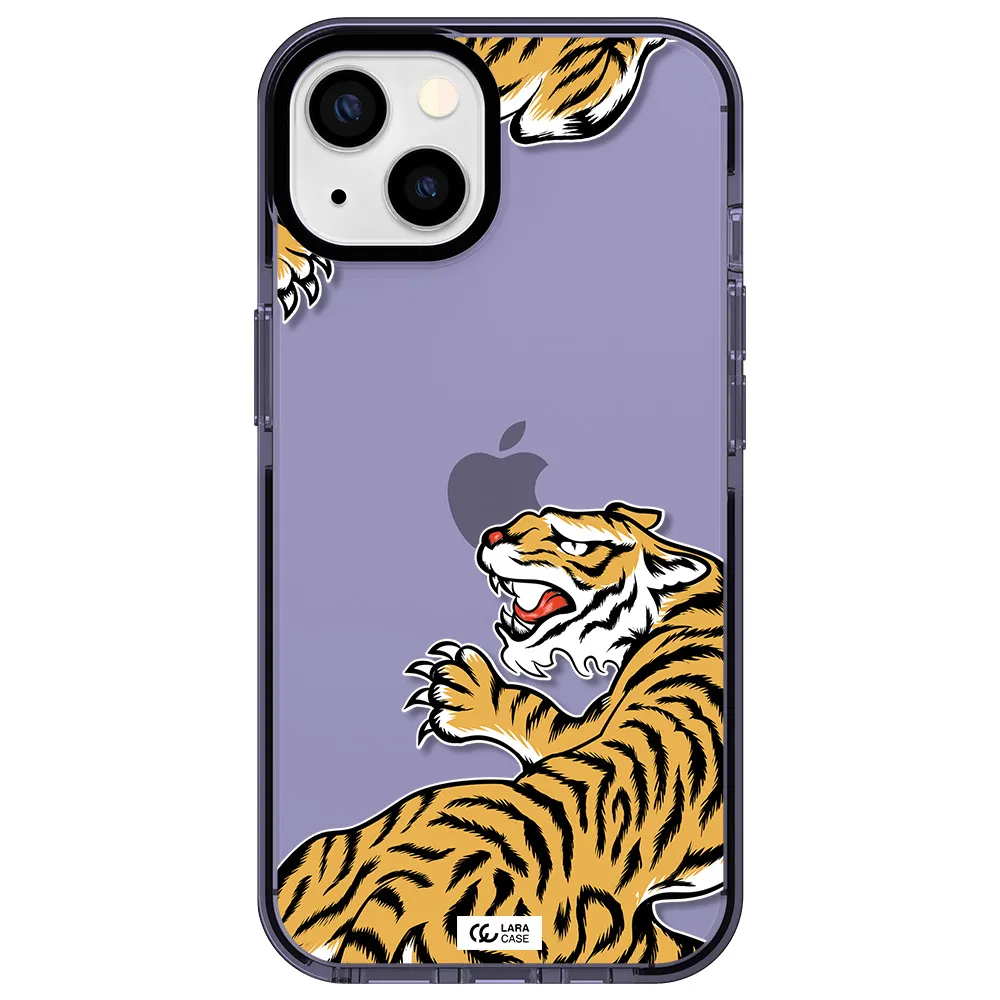 Chinese Tiger Apple iPhone 13 impact Lilac Case