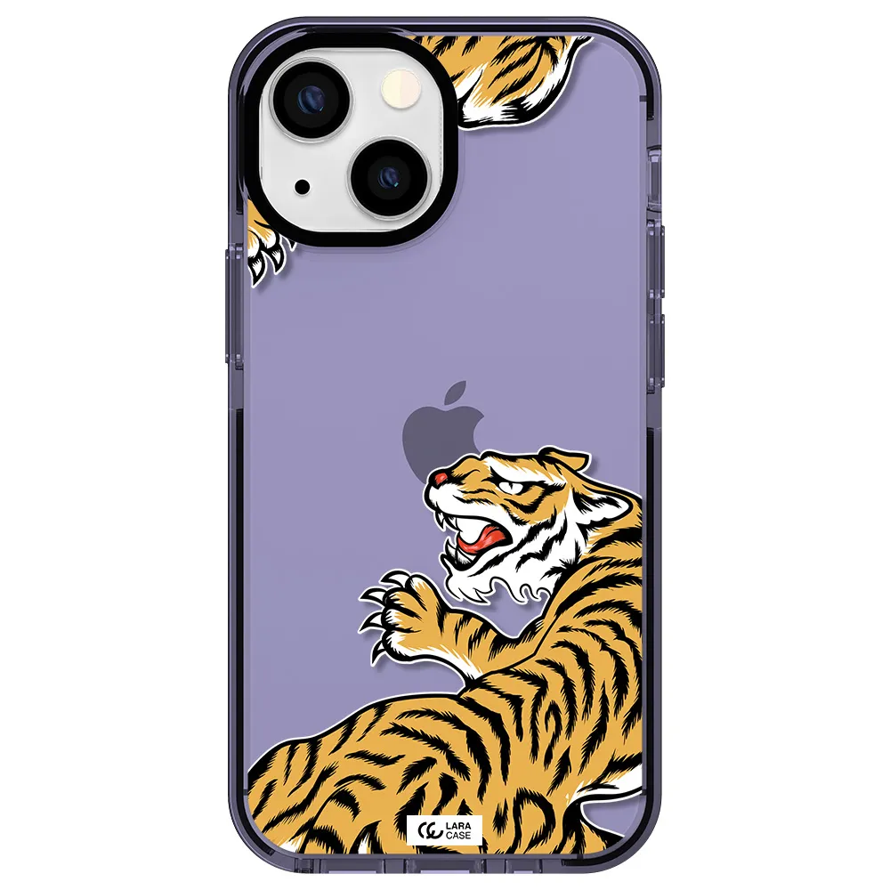 Chinese Tiger Apple iPhone 13 mini impact Lilac Case