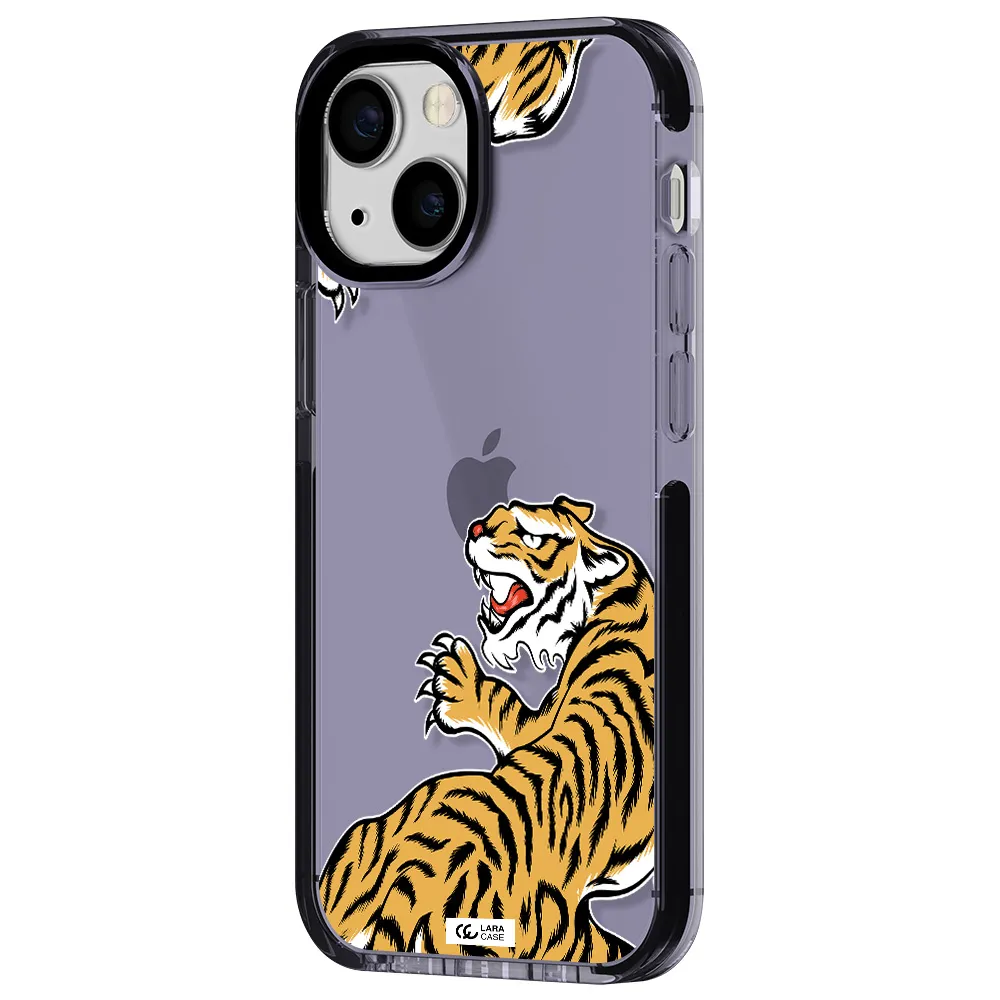 Chinese Tiger Apple iPhone 13 mini impact Lilac Case