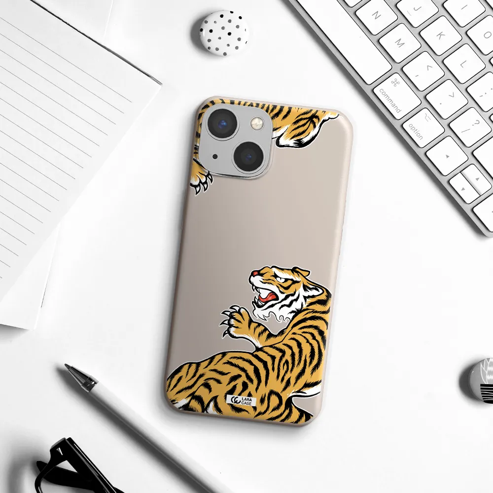 Chinese Tiger Apple iPhone 13 mini Silicone Stone Case