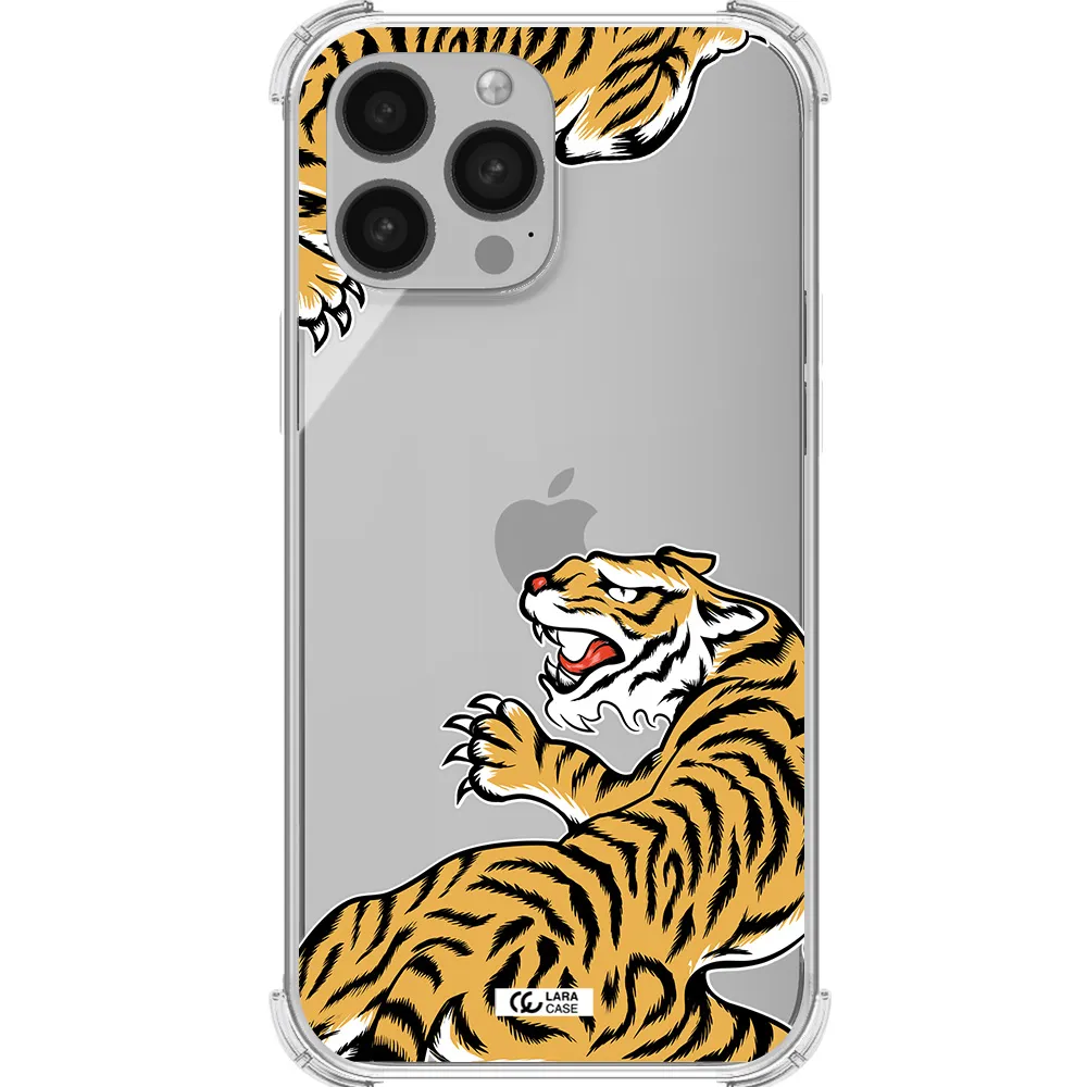 Chinese Tiger Apple iPhone 13 Pro Clear PC Case