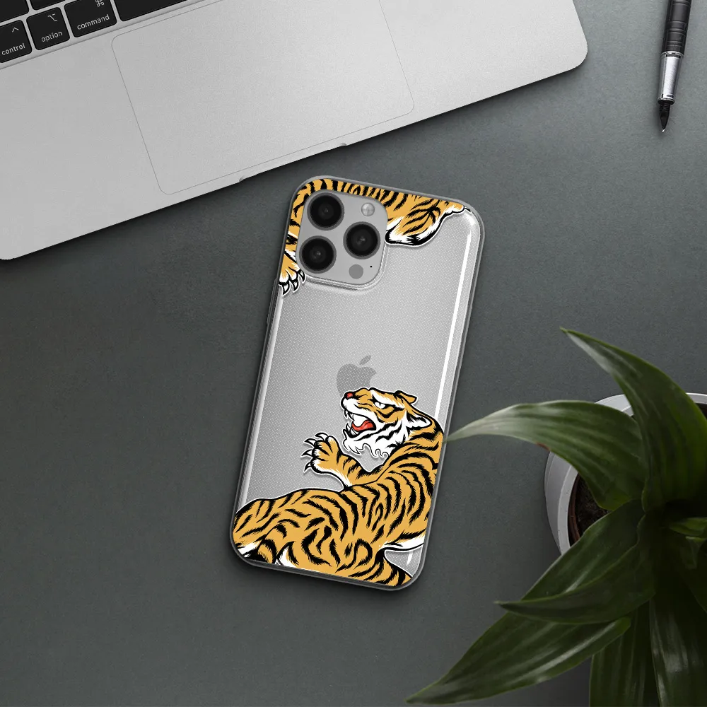 Chinese Tiger Apple iPhone 13 Pro Clear TPU Case