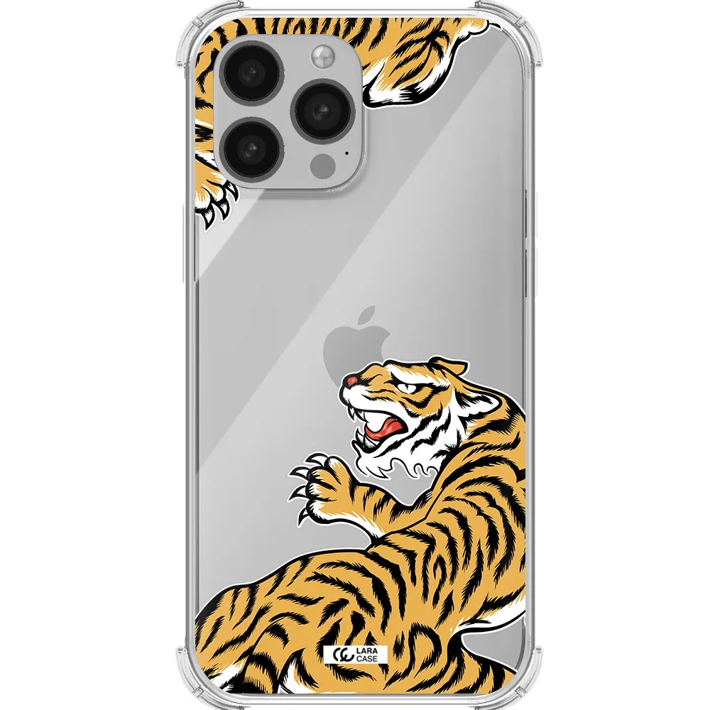 Chinese Tiger Apple iPhone 13 Pro Max Clear PC Case