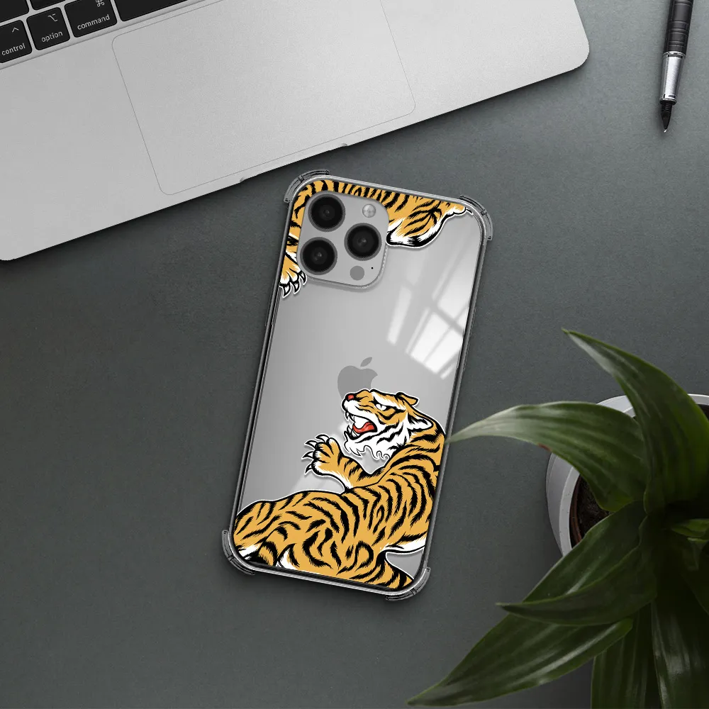 Chinese Tiger Apple iPhone 13 Pro Max Clear PC Case