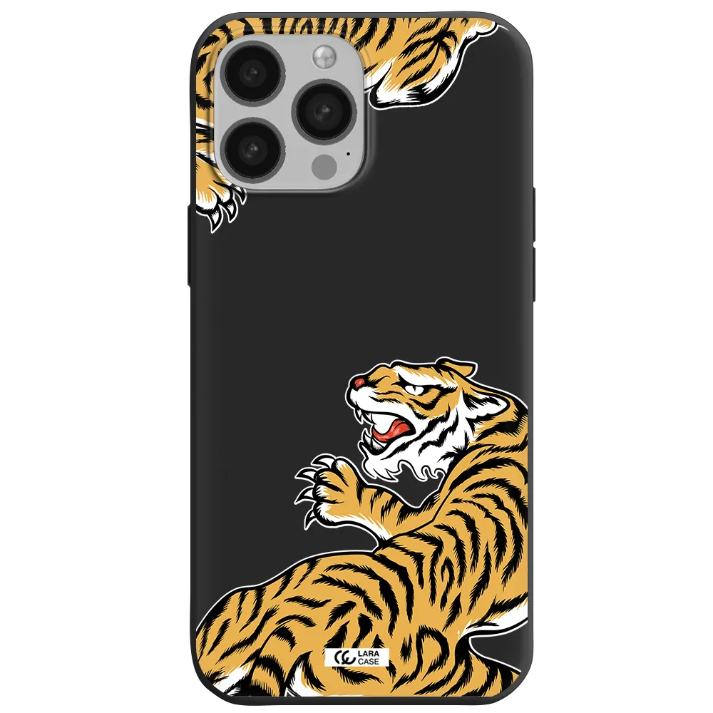 Chinese Tiger Apple iPhone 13 Pro Max Silicone black Case