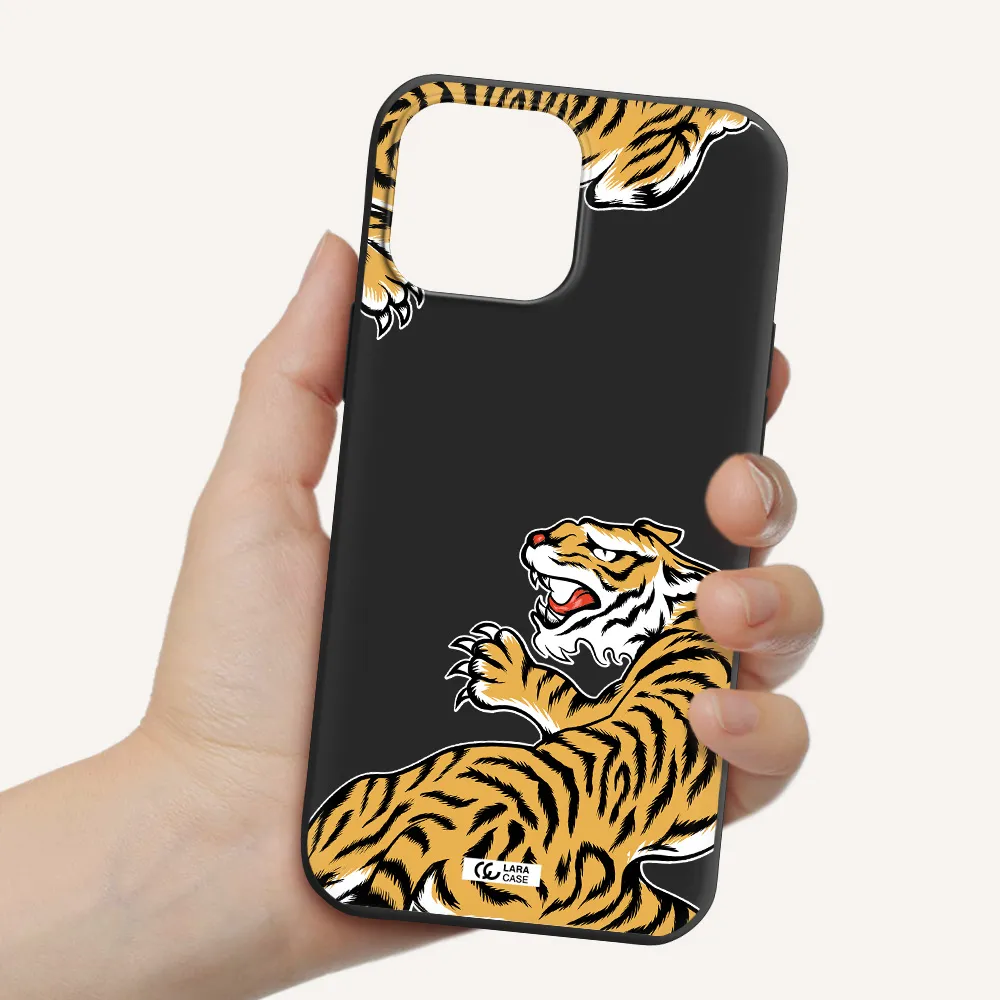 Chinese Tiger Apple iPhone 13 Pro Max Silicone black Case