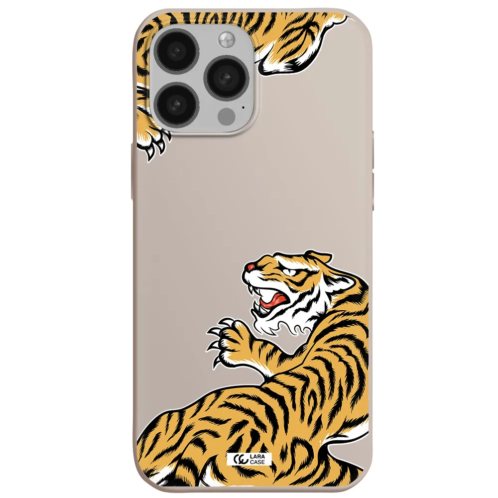 Chinese Tiger Apple iPhone 13 Pro Max Silicone Stone Case