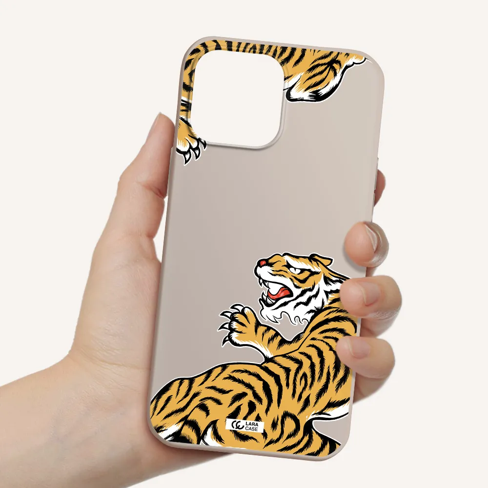 Chinese Tiger Apple iPhone 13 Pro Max Silicone Stone Case