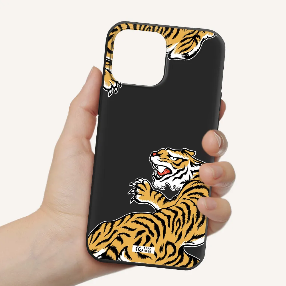 Chinese Tiger Apple iPhone 13 Pro Silicone black Case