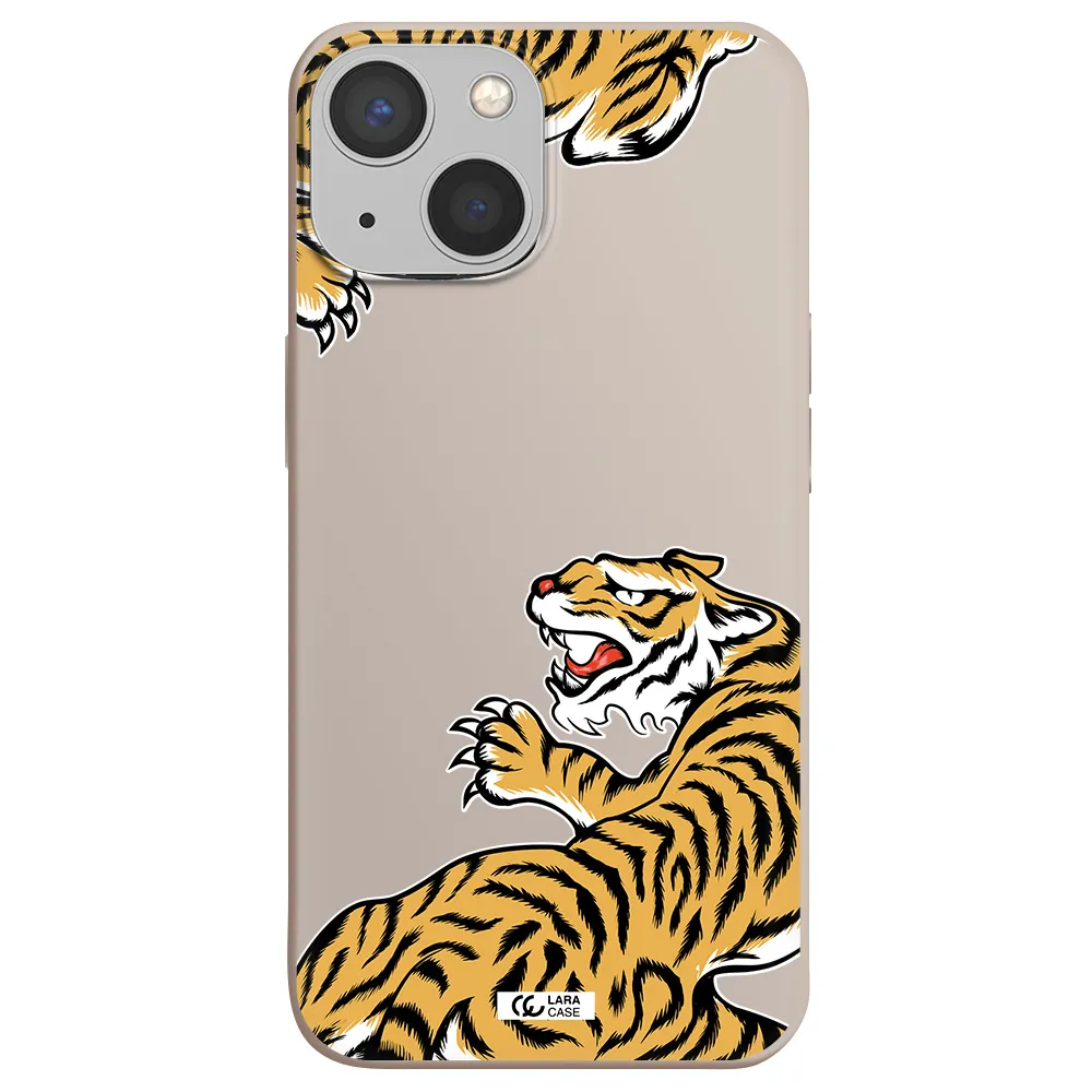 Chinese Tiger Apple iPhone 13 Silicone Stone Case