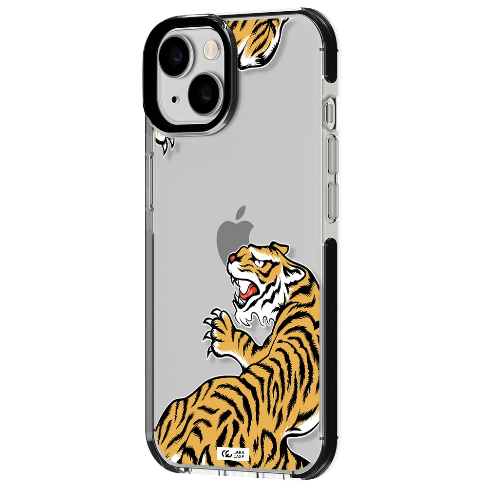 Chinese Tiger Apple iPhone 14 impact black border Case