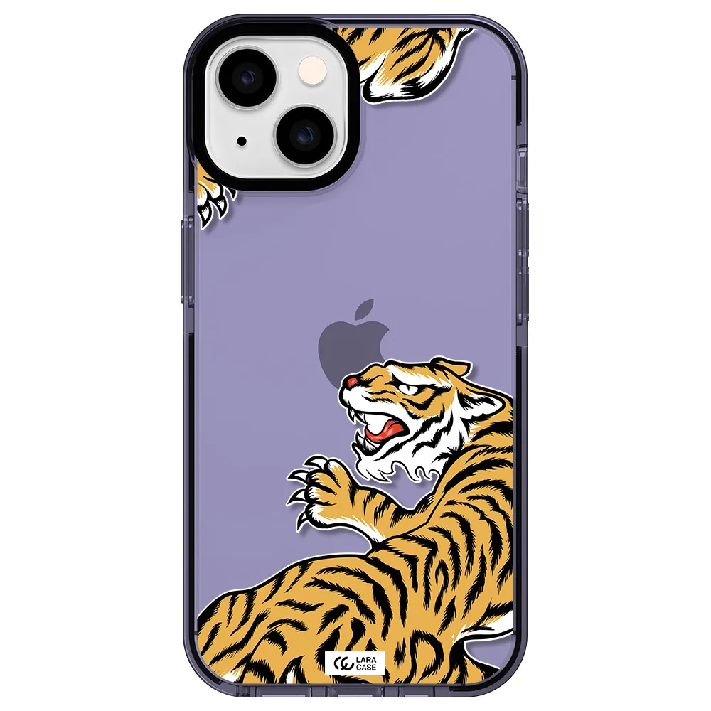 Chinese Tiger Apple iPhone 14 impact Lilac Case