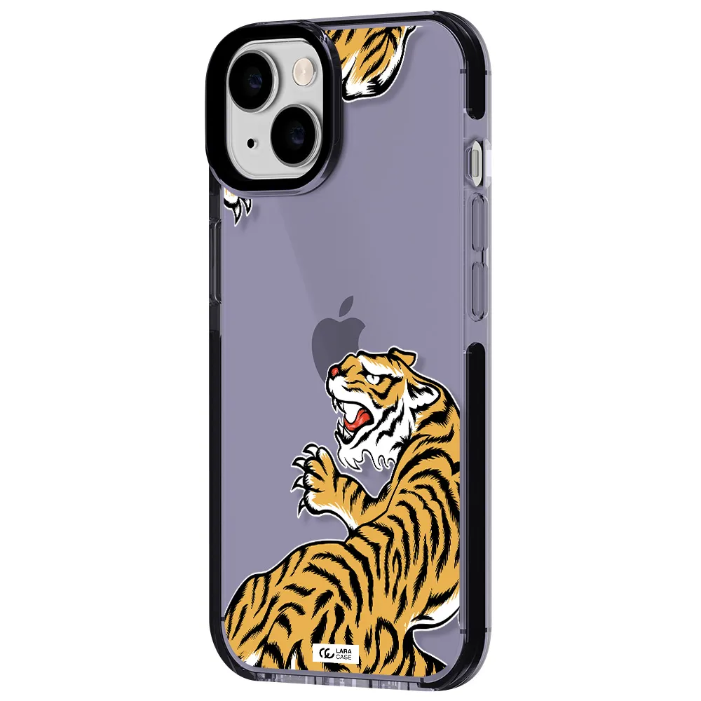 Chinese Tiger Apple iPhone 14 impact Lilac Case