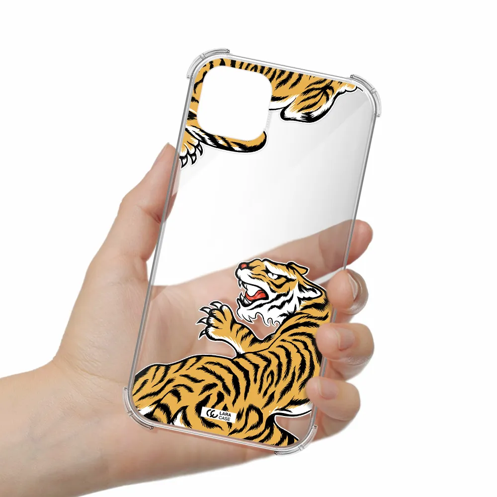 Chinese Tiger Apple iPhone 14 plus Clear PC Case