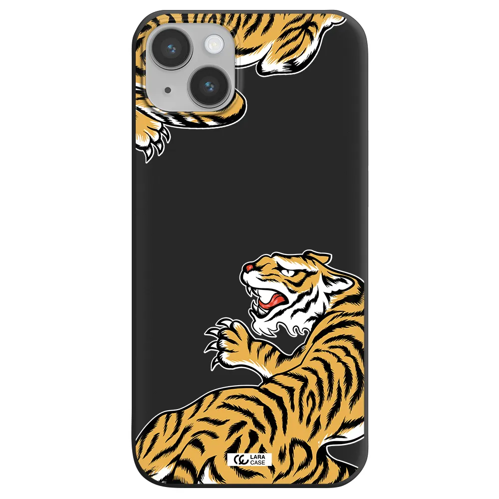 Chinese Tiger Apple iPhone 14 plus Silicone black Case