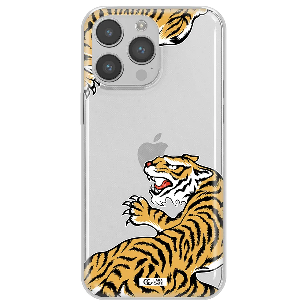 Chinese Tiger Apple iPhone 14 pro Clear TPU Case