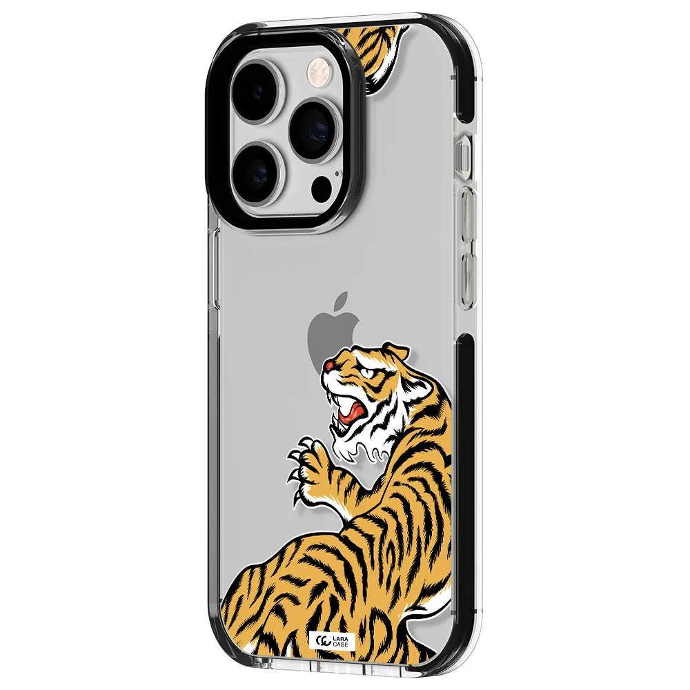 Chinese Tiger Apple iPhone 14 pro impact black border Case