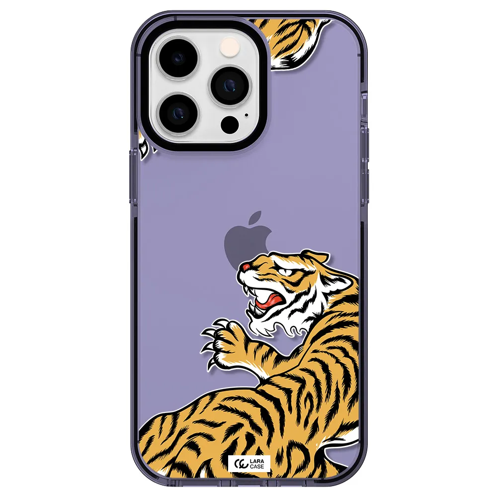 Chinese Tiger Apple iPhone 14 pro max impact Lilac Case