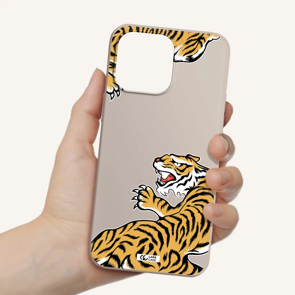 Chinese Tiger Apple iPhone 14 pro max Silicone Stone Case