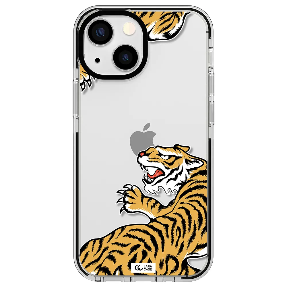 Chinese Tiger Apple iPhone 15 impact black border Case