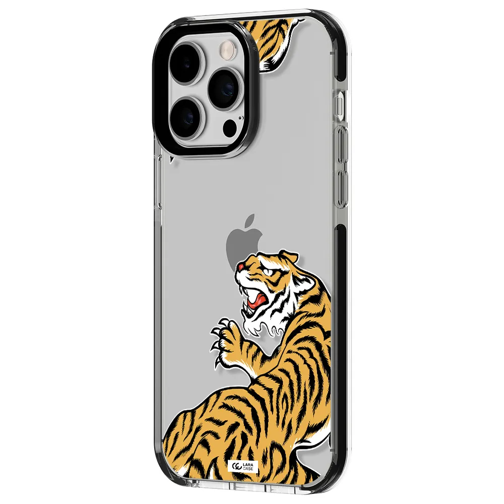 Chinese Tiger Apple iPhone 15 Pro impact black border Case