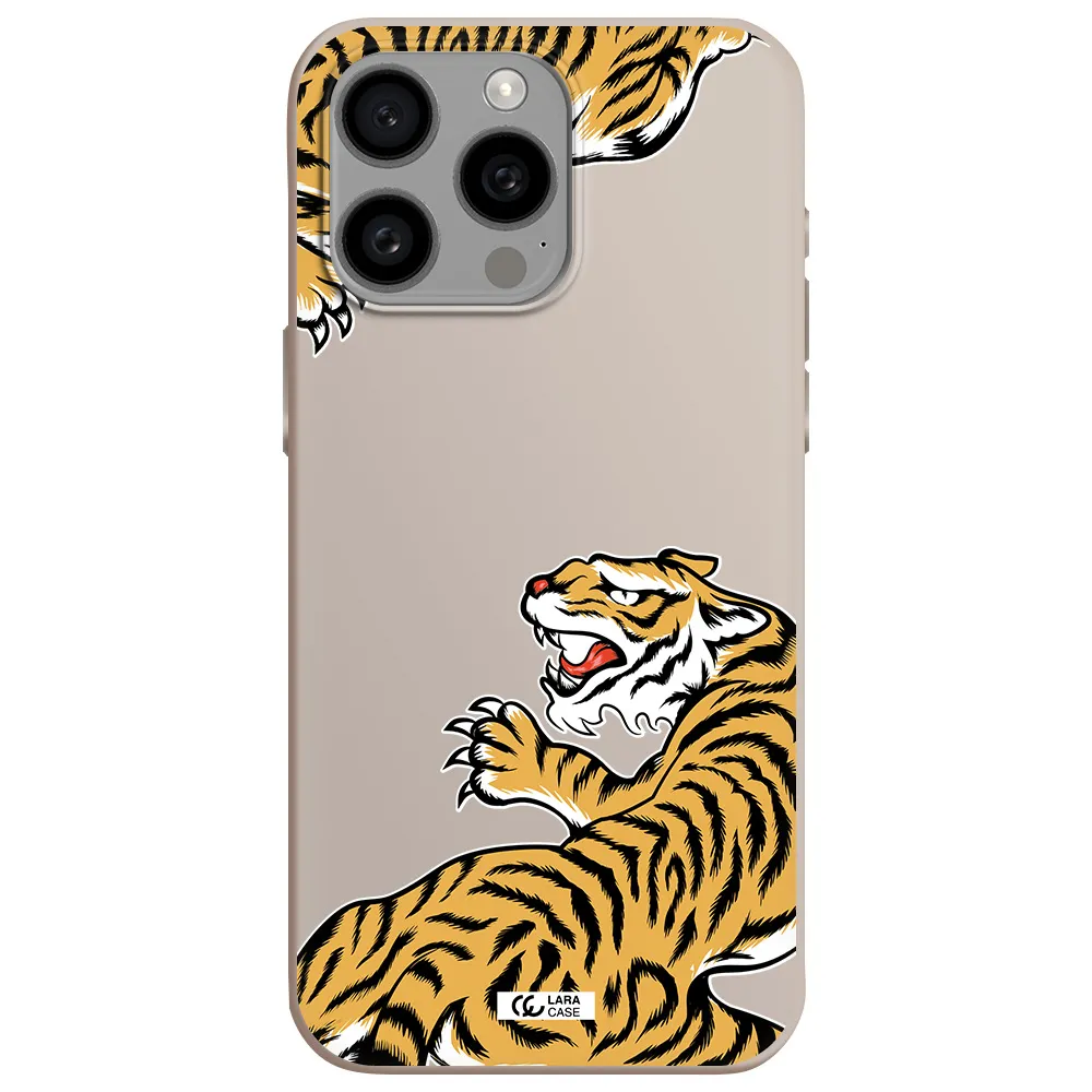 Chinese Tiger Apple Iphone 15 Pro max Silicone Stone Case