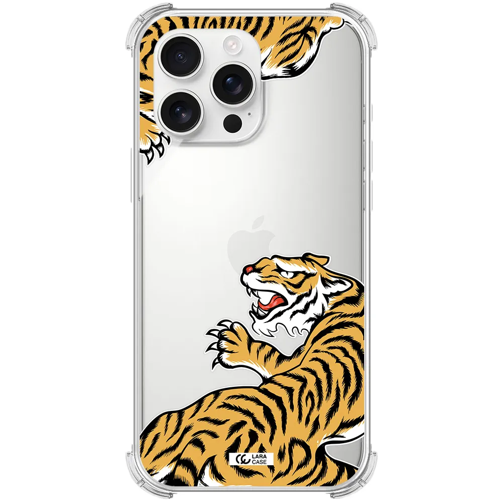 Chinese Tiger Apple Iphone 16 Pro Max Clear Pc Case