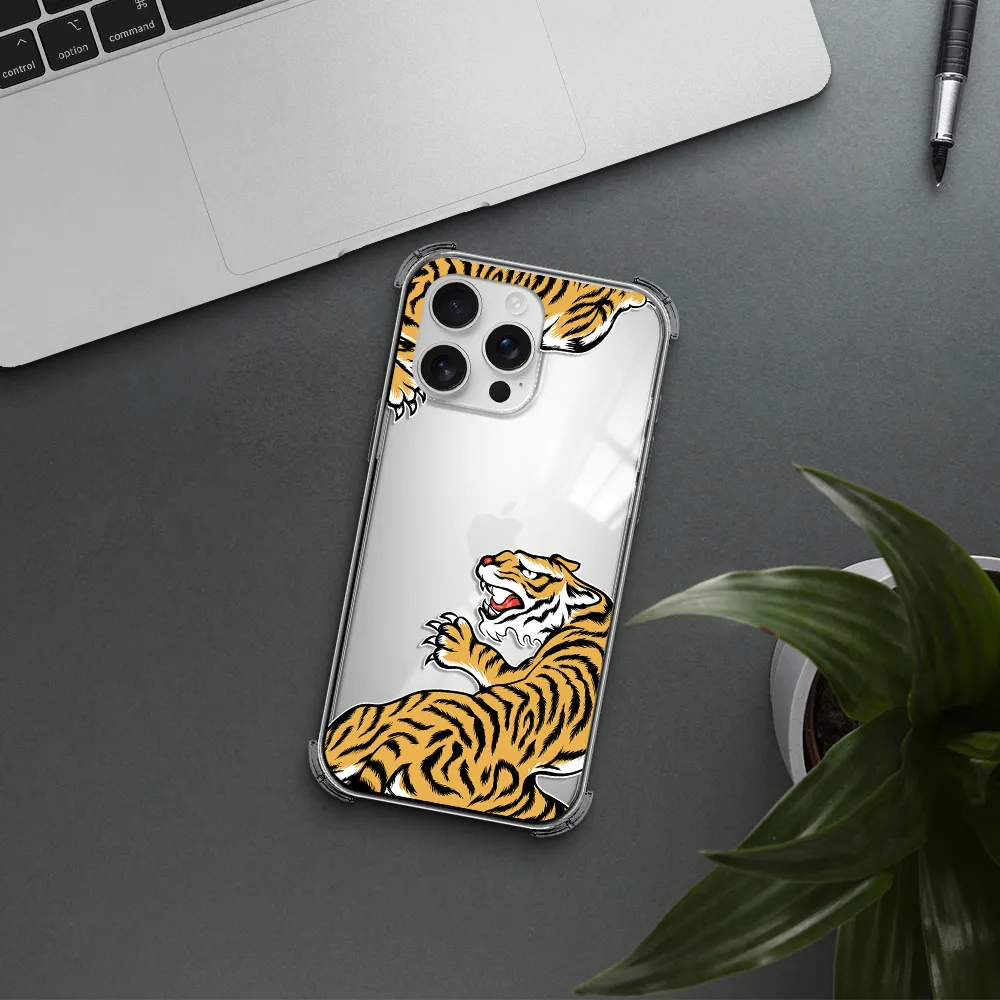 Chinese Tiger Apple Iphone 16 Pro Max Clear Pc Case