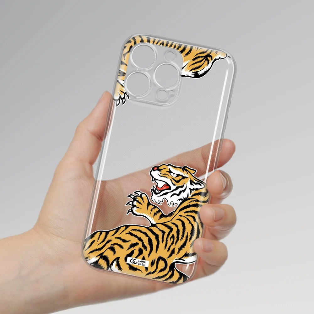 Chinese Tiger Apple Iphone 16 Pro Max Clear Tpu Case
