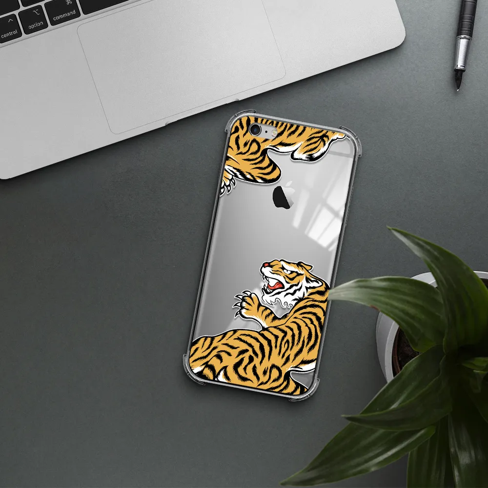 Chinese Tiger Apple iPhone 6 plus Clear PC Case