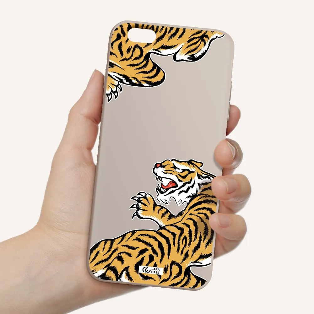 Chinese Tiger Apple iPhone 6 plus Silicone Stone Case