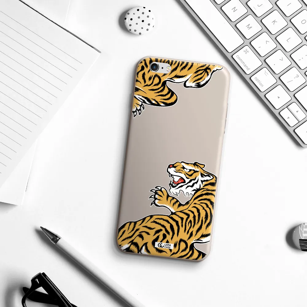 Chinese Tiger Apple iPhone 6 plus Silicone Stone Case