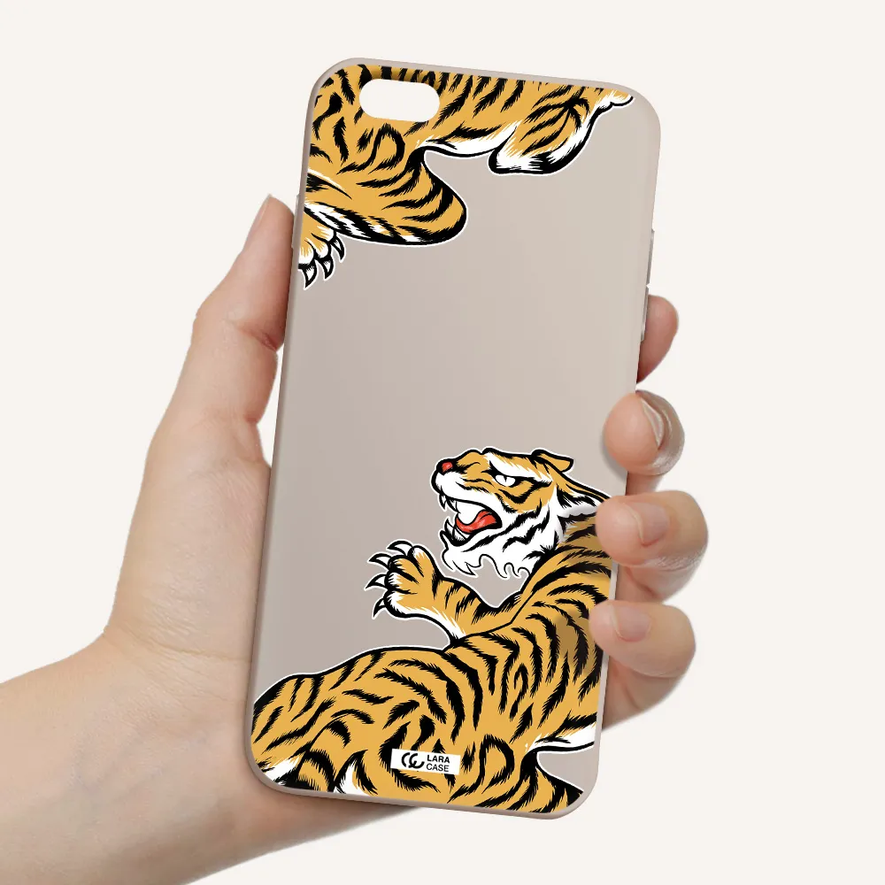 Chinese Tiger Apple iPhone 6 s plus Silicone Stone Case