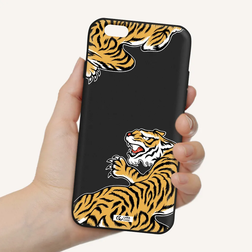 Chinese Tiger Apple iPhone 6 Silicone black Case