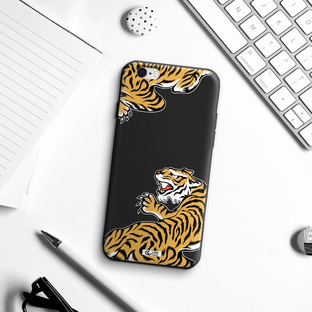 Chinese Tiger Apple iPhone 6 Silicone black Case