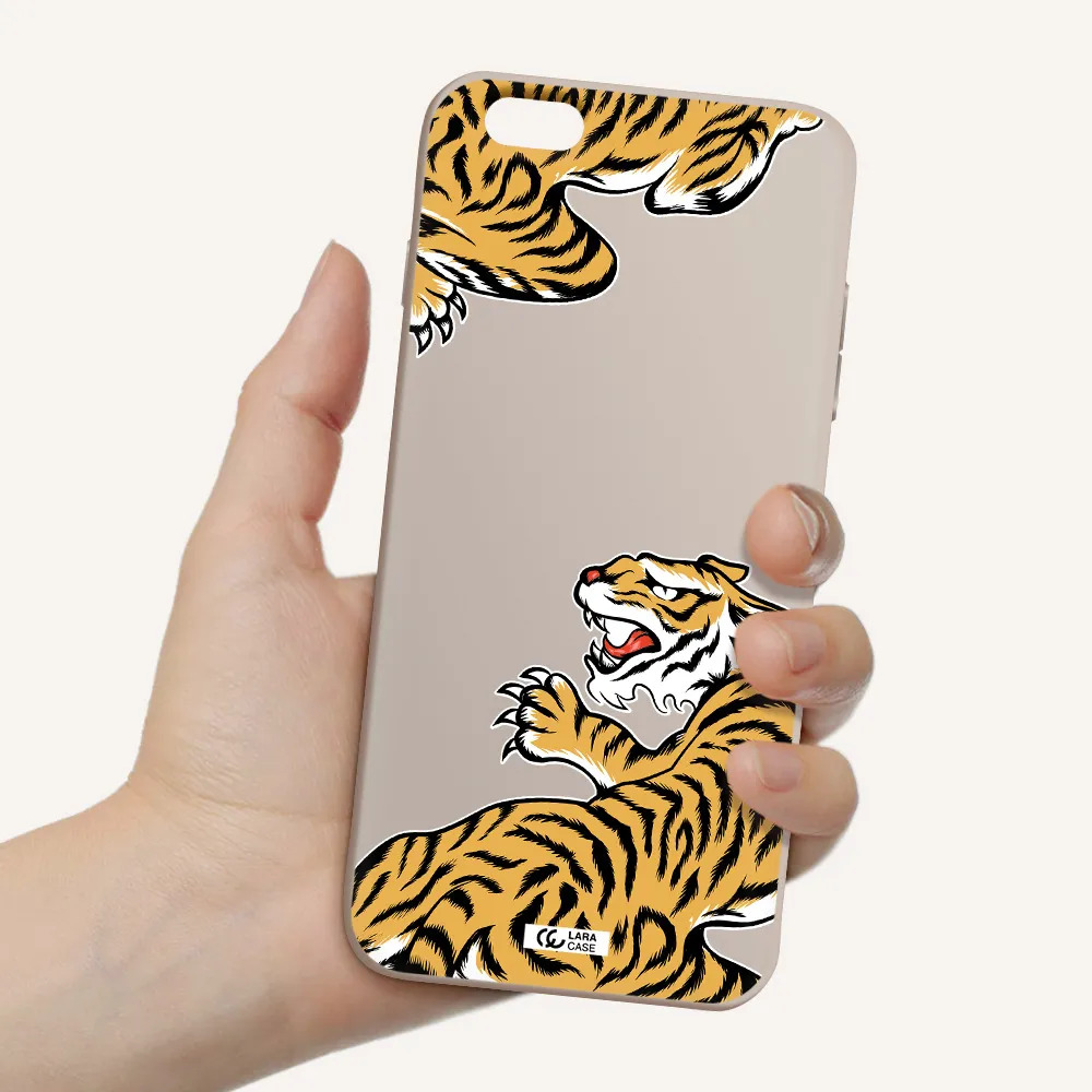 Chinese Tiger Apple iPhone 6S Silicone Stone Case