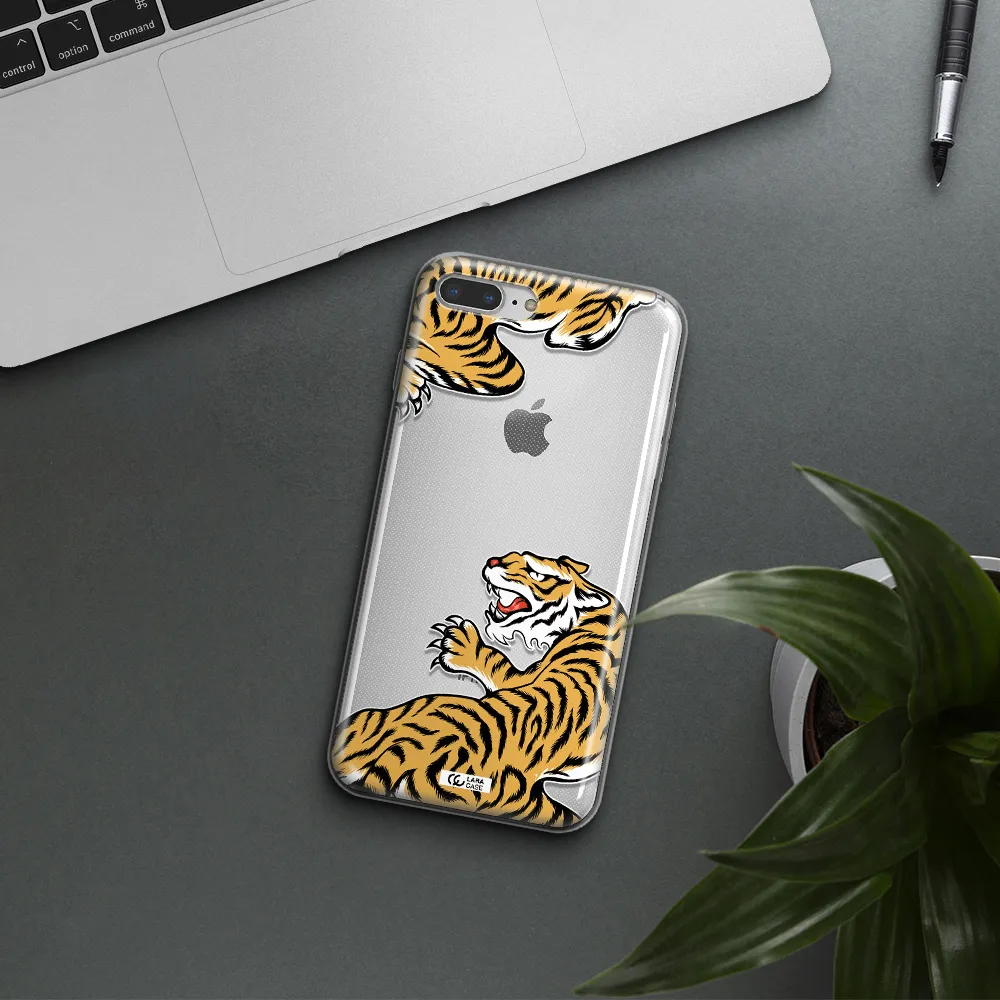 Chinese Tiger Apple iPhone 7 plus Clear TPU Case