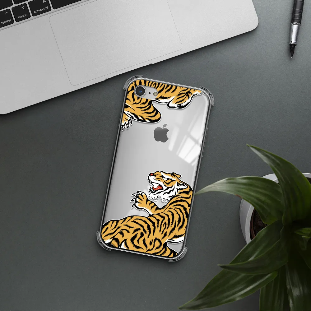 Chinese Tiger Apple iPhone 8 Clear PC Case