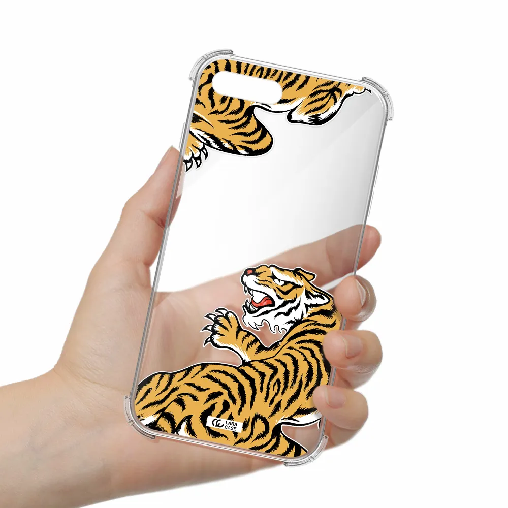 Chinese Tiger Apple iPhone 8 plus Clear PC Case