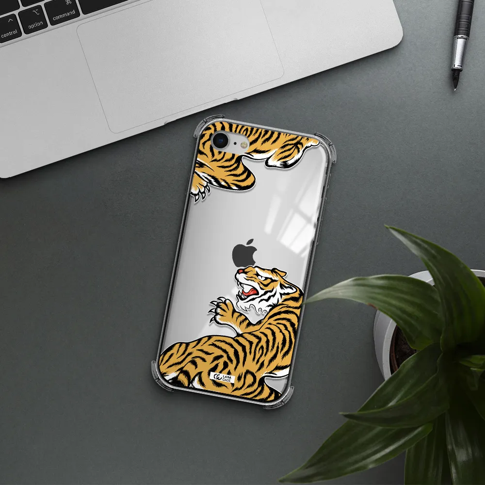 Chinese Tiger Apple iPhone se 2020 Clear PC Case
