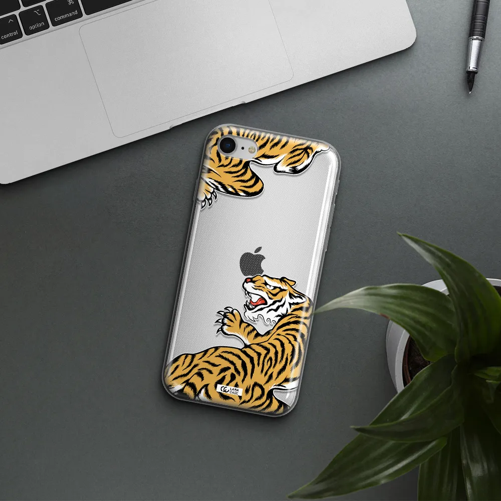 Chinese Tiger Apple Iphone Se 2020 Clear Tpu Case