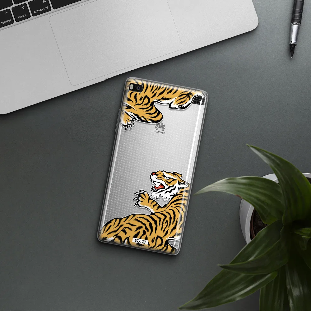 Chinese Tiger Huawei P8 Clear TPU Case