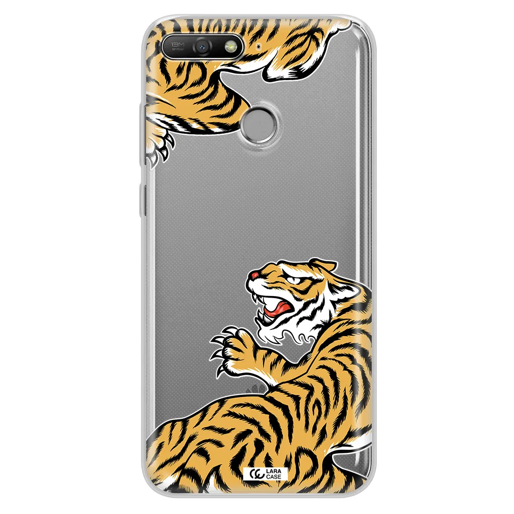 Chinese Tiger Huawei Y6 Prime 2018 Clear TPU Case