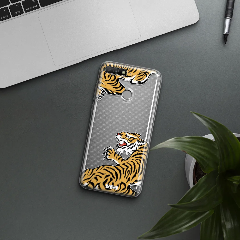 Chinese Tiger Huawei Y6 Prime 2018 Clear TPU Case